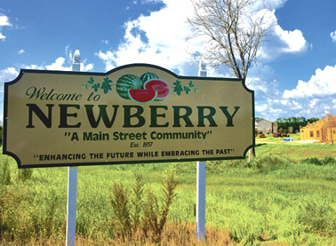 Newberry Welcome Sign ES5A7228